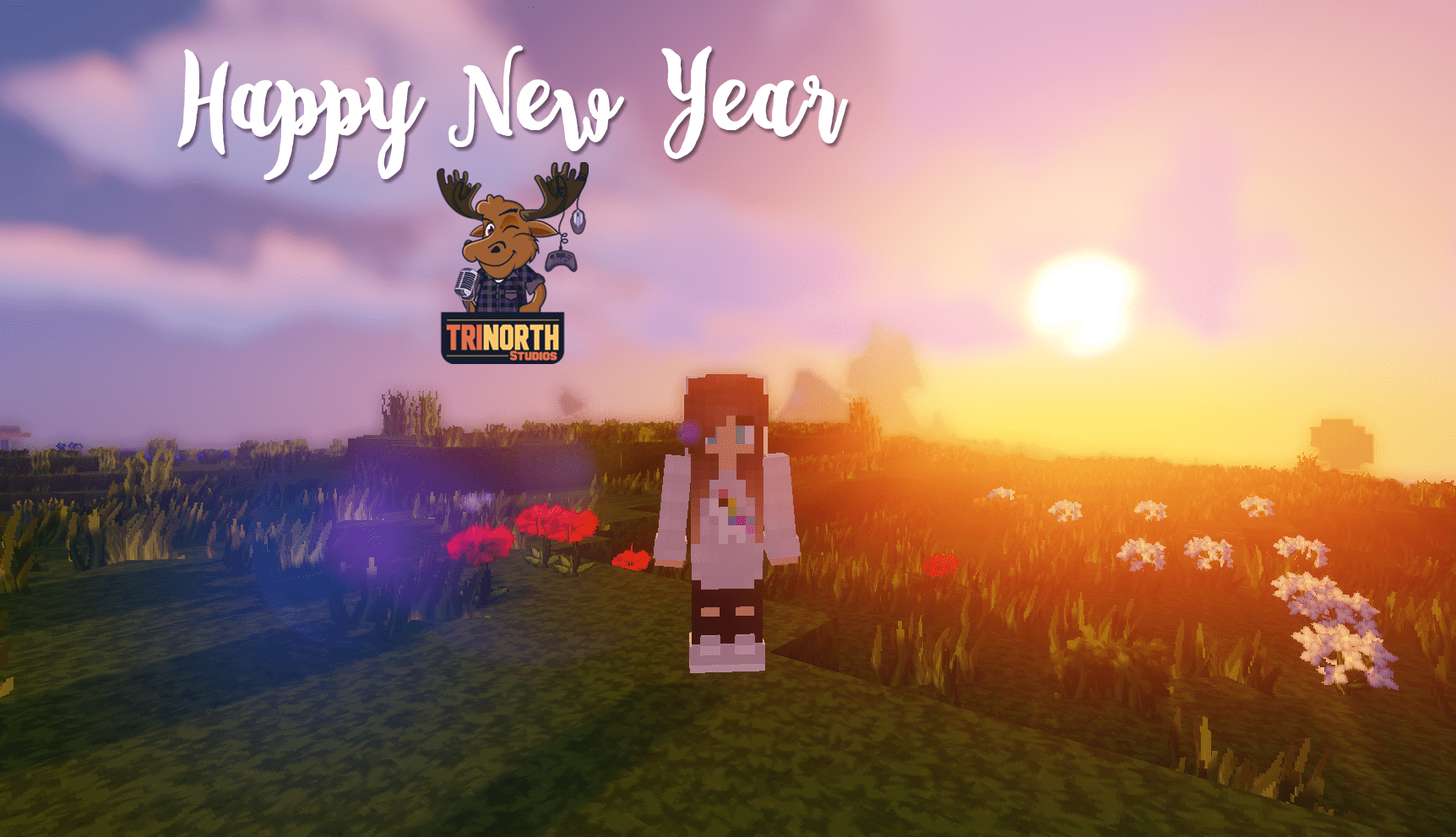 Happy New Year in Minecraft RTX